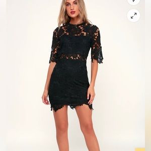 Black Sheath Lace Dress